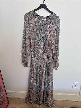 zara grey ruched dress NWT Zara Ruched Long Sleeve Draped Tulle Mini Dress